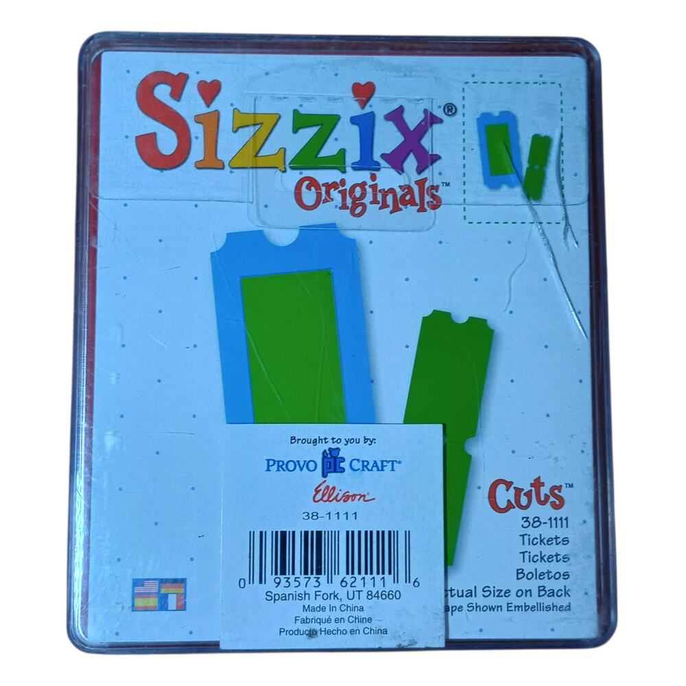 Sizzix Die Cut Original Red - Tickets 38-1111